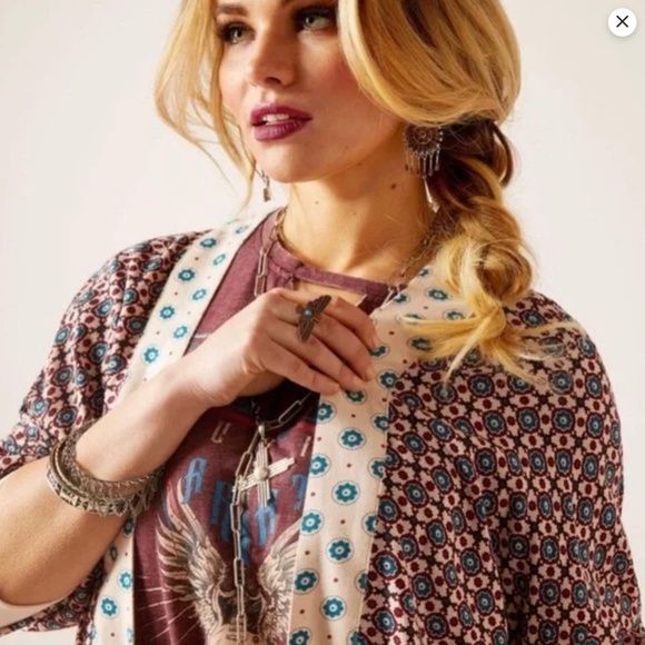 Ariat Mesquite Kimono Duster NWT size small/Med - Picture 3 of 7